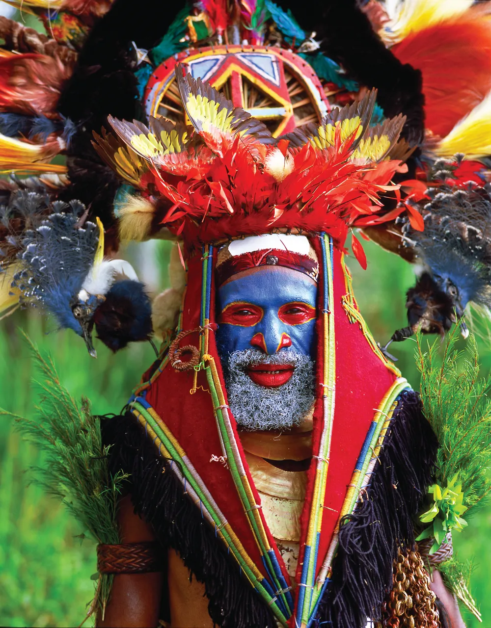 Cultural performer from Banz, Jiwaka Province, Papua New Guinea