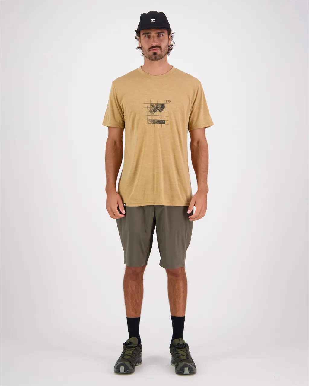 100557-1228-737 - Zephyr Merino Cool T-Shirt - Smokey Cumin - Mens