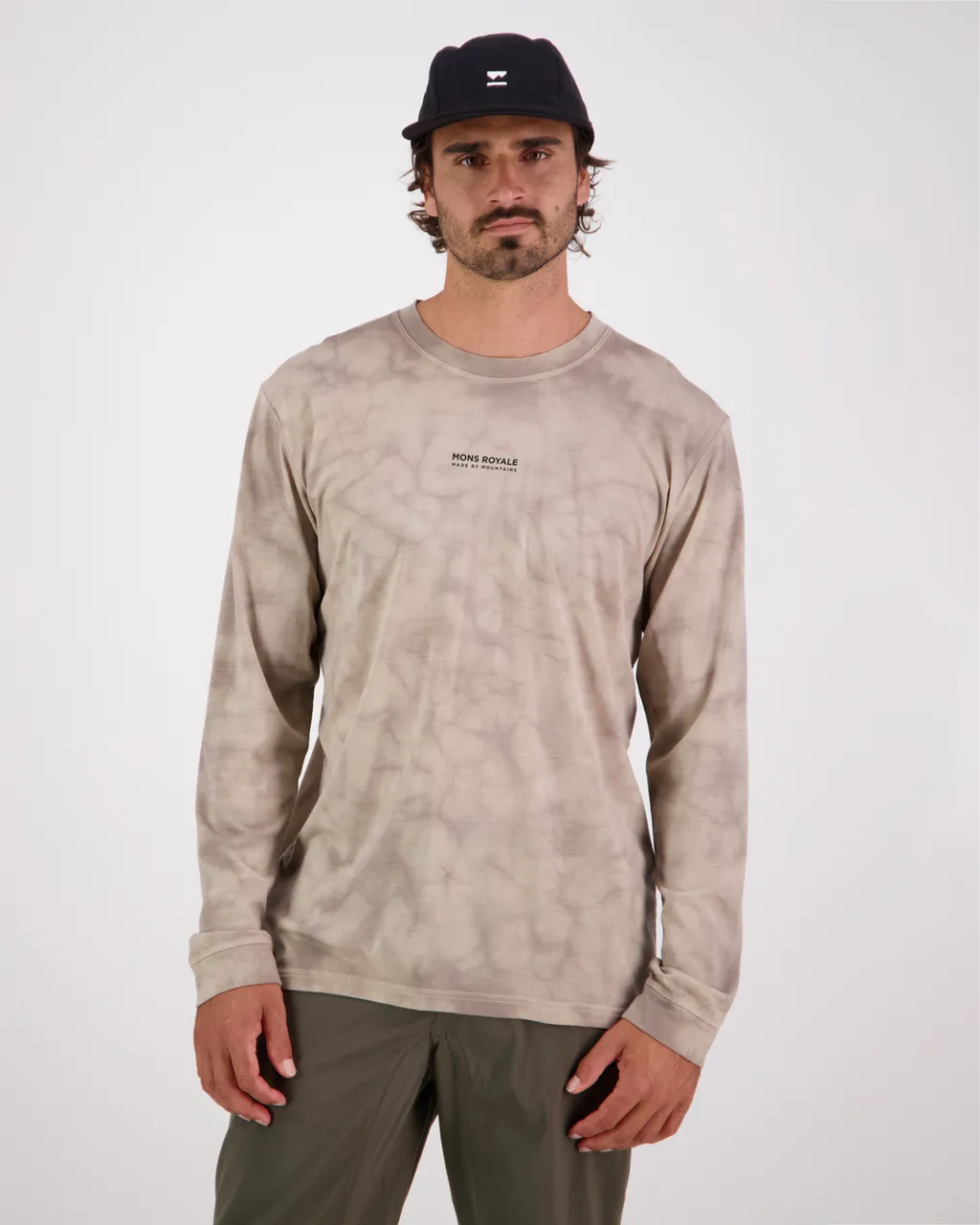 100445-1208-711 - Icon Merino Air-Con LS Tie Dyed - Desert Tie Dye - Mens