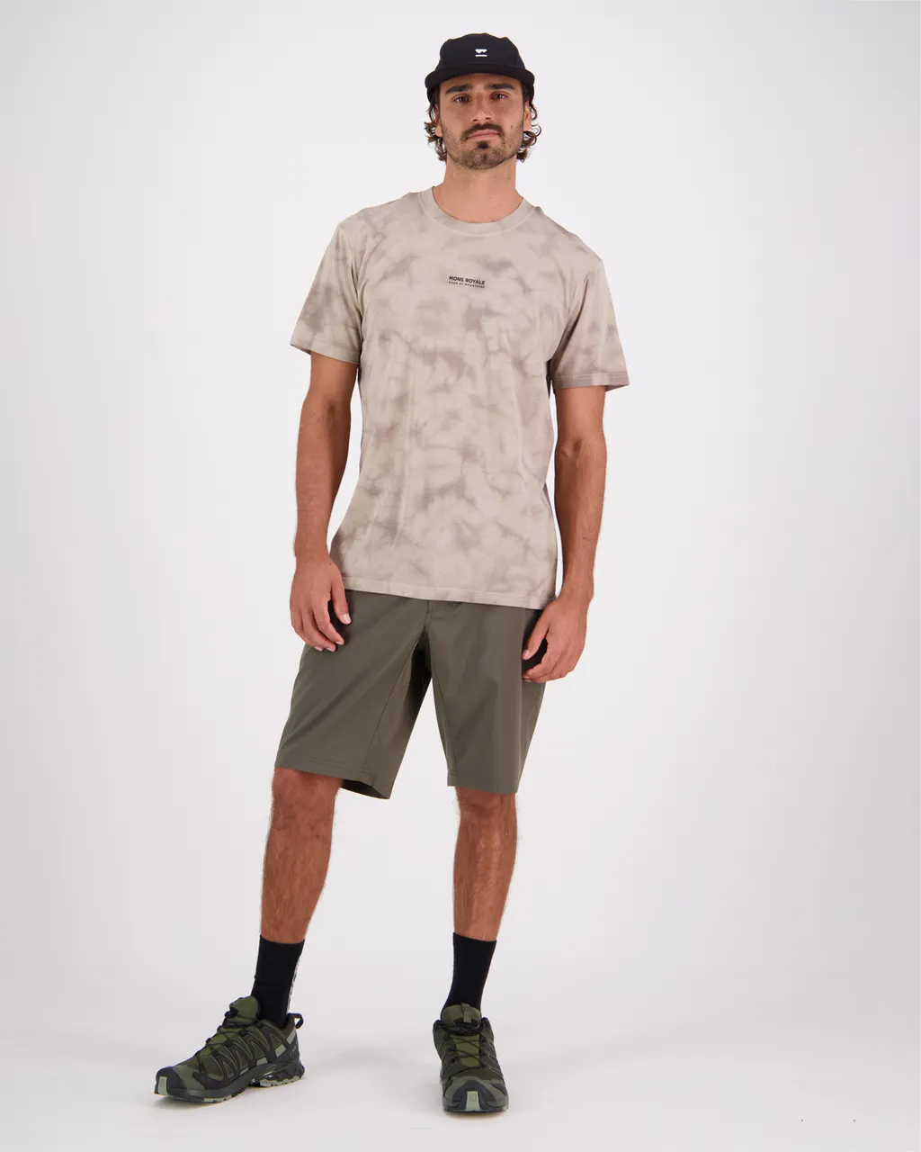100343-1208-711 - Icon Merino Air-Con T-Shirt Tie Dyed - Desert Tie Dye - Mens