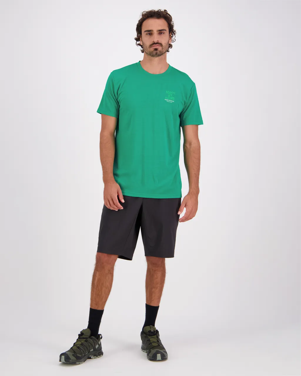 100275-1233-714 - Icon Merino Air-Con T-Shirt - Pop Green - Mens