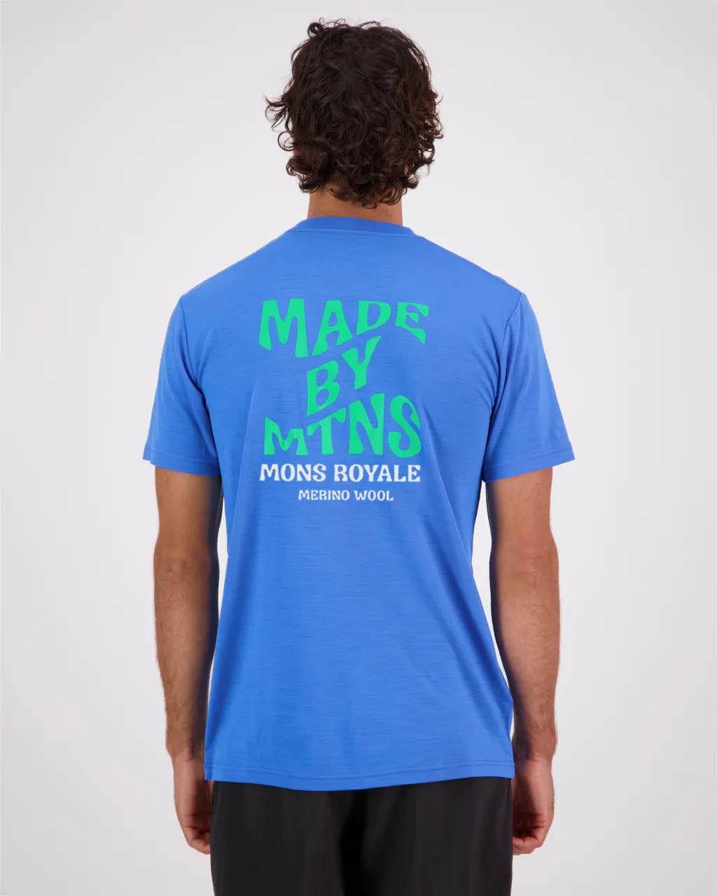 100275-1233-713 - Icon Merino Air-Con T-Shirt - Pop Blue - Mens