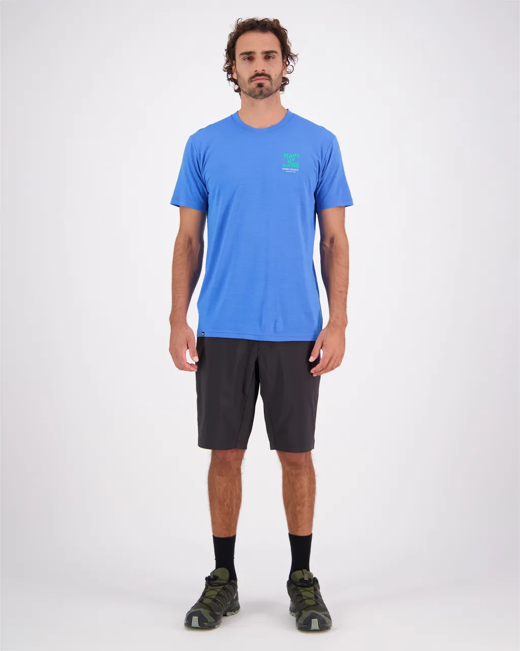 100275-1233-713 - Icon Merino Air-Con T-Shirt - Pop Blue - Mens