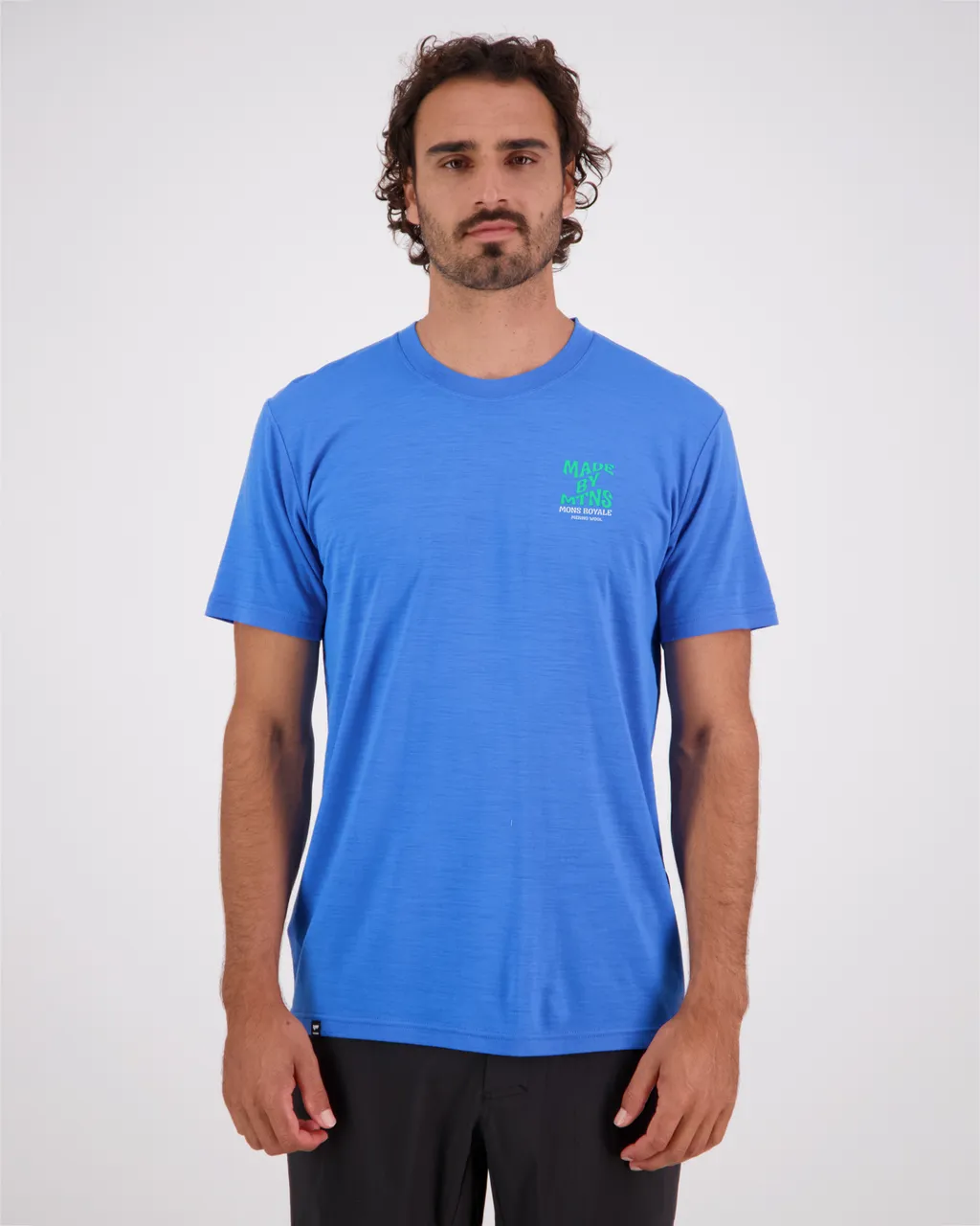 100275-1233-713 - Icon Merino Air-Con T-Shirt - Pop Blue - Mens