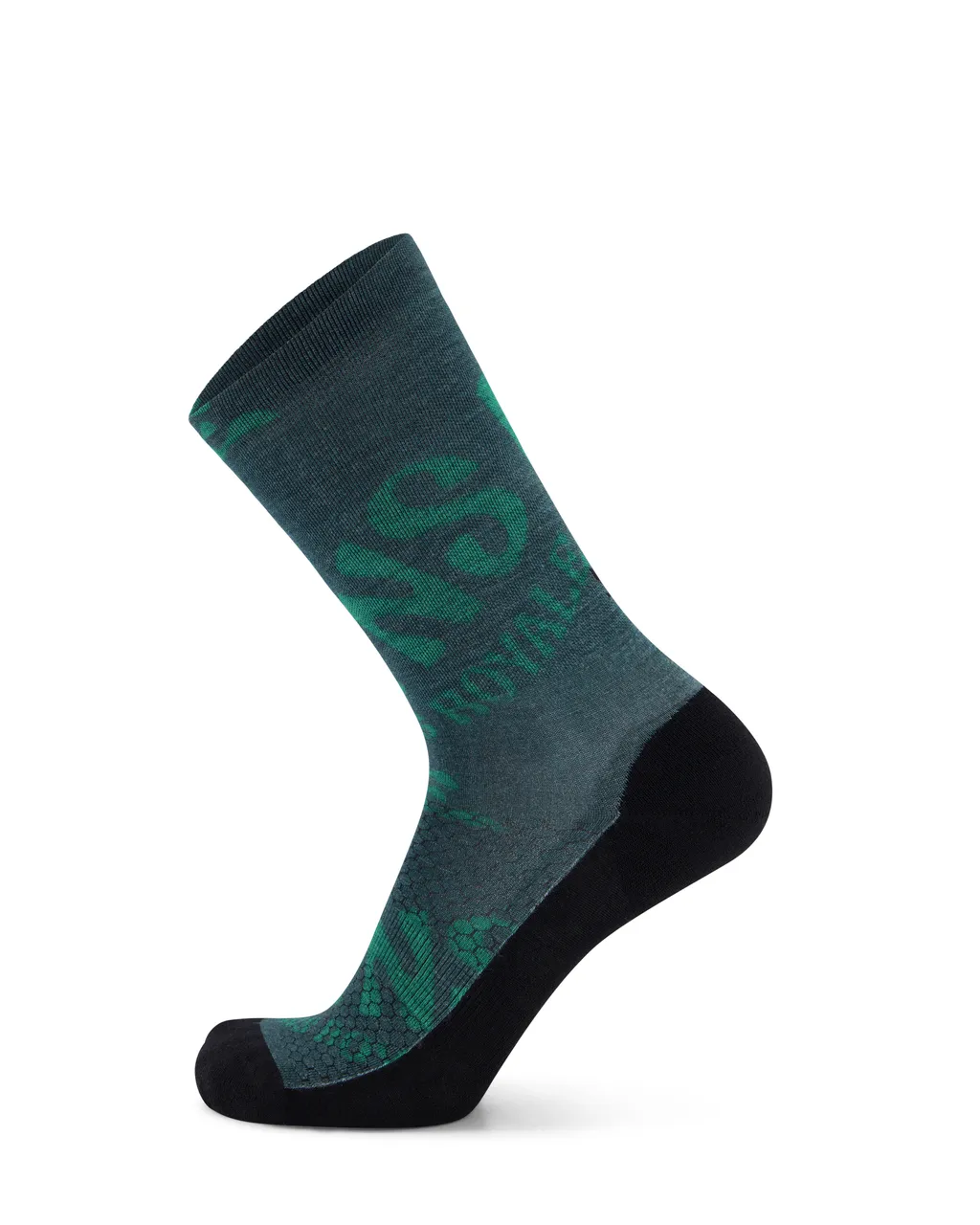 100554-1169-783 - Atlas Merino Crew Sock - Green Trippy - Unisex