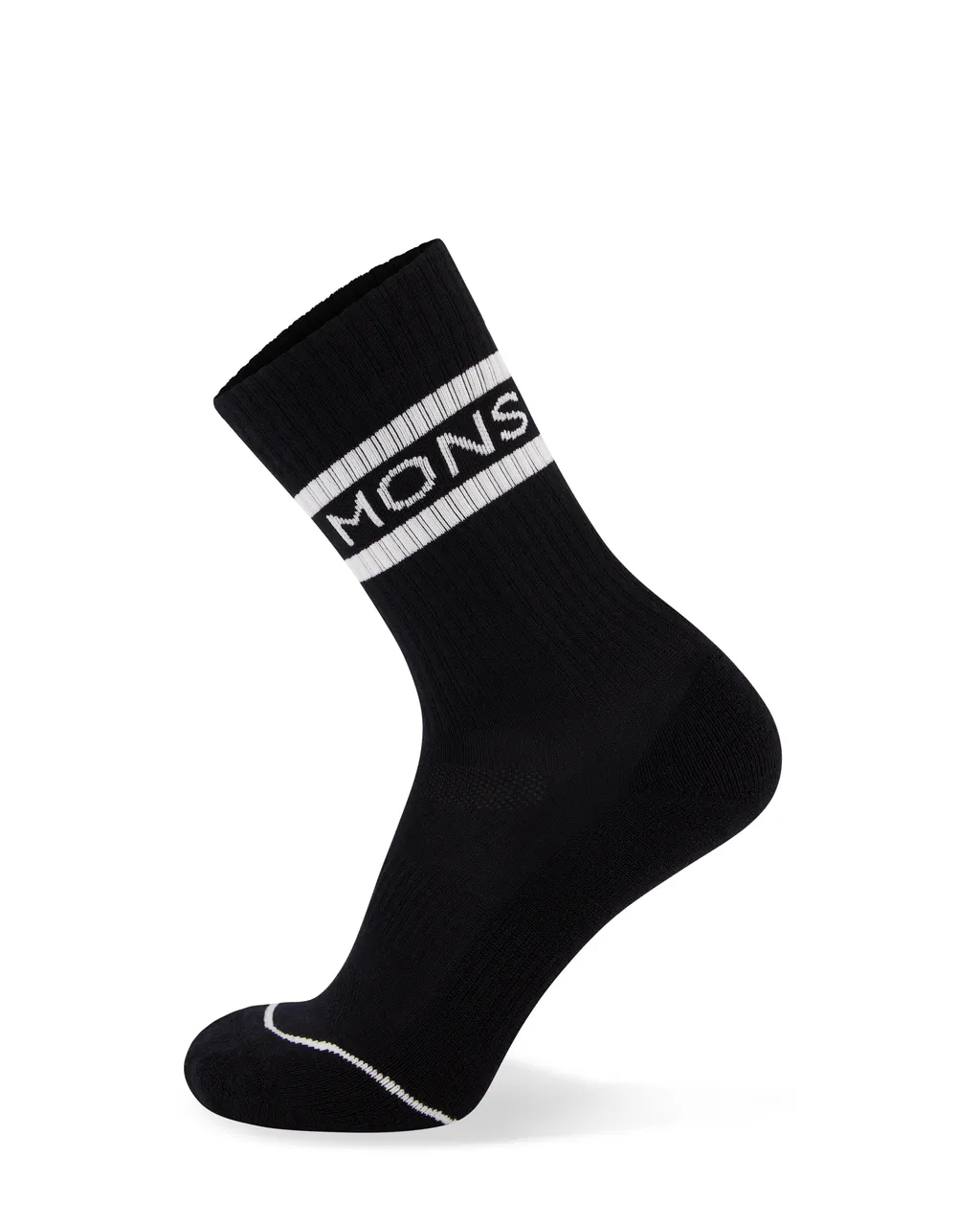 100555-1160-092 - Signature Merino Crew Sock - Black / White - Unisex