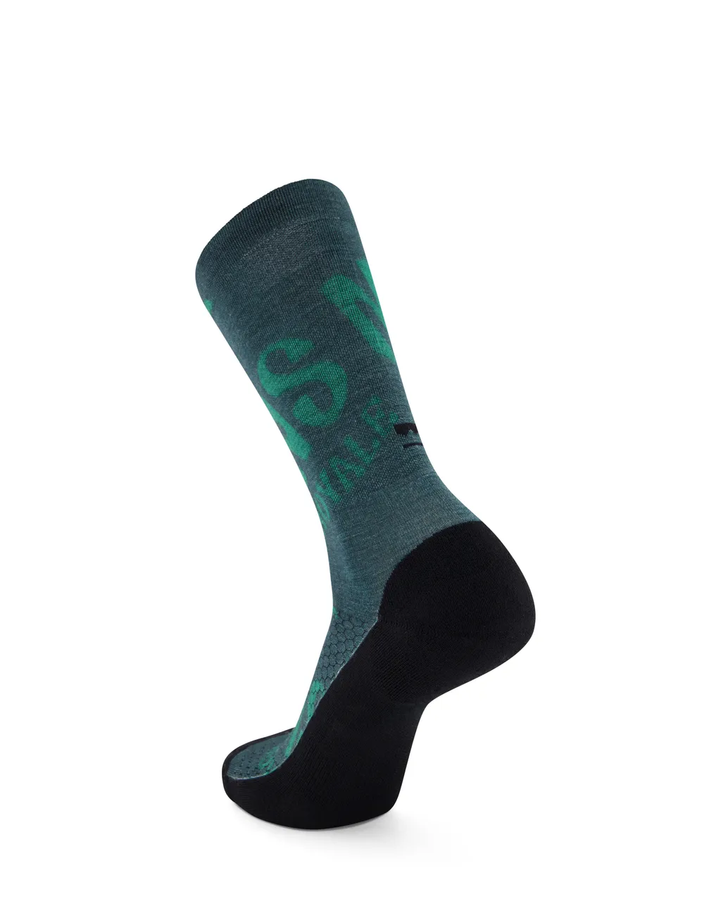 100554-1169-783 - Atlas Merino Crew Sock - Green Trippy - Unisex