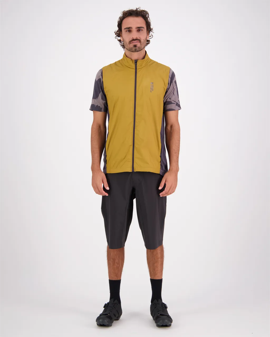 100692-1165-661 - Redwood Merino Air-Con Wind Vest - Shale / Cumin - Mens