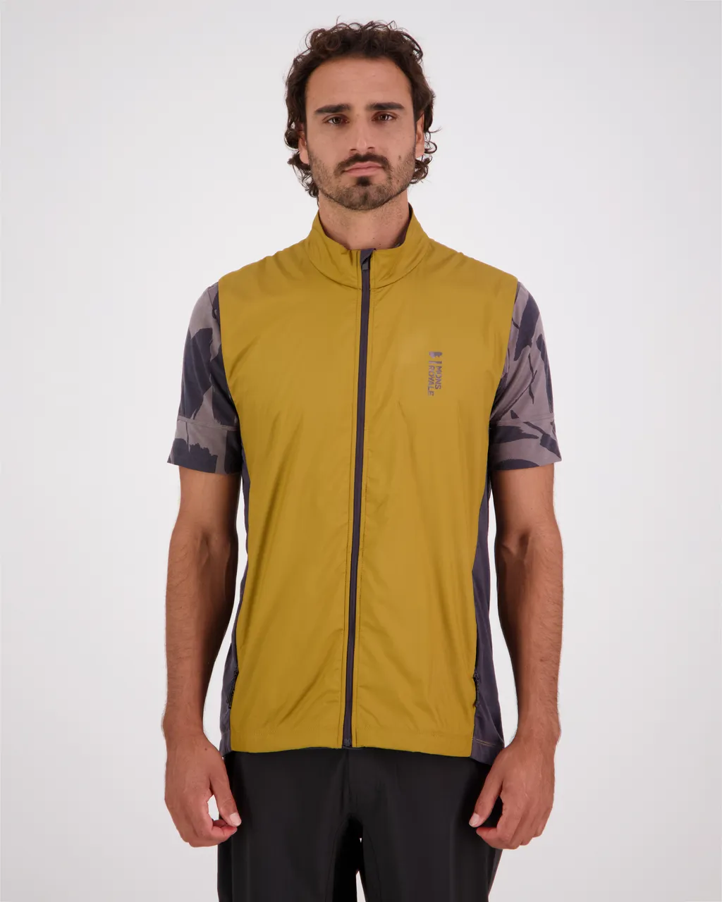 100692-1165-661 - Redwood Merino Air-Con Wind Vest - Shale / Cumin - Mens