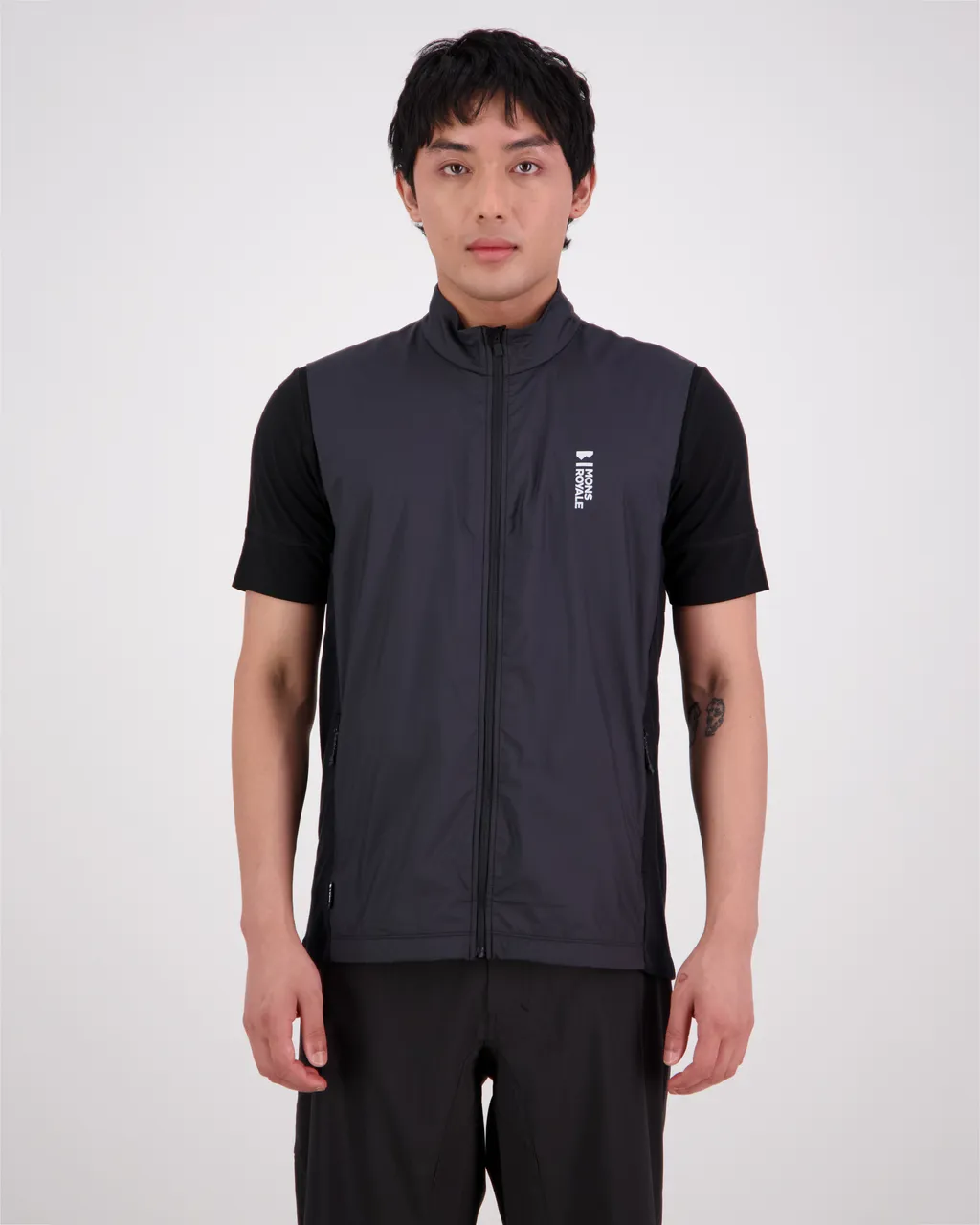 100692-1165-001 - Redwood Merino Air-Con Wind Vest - Black - Mens