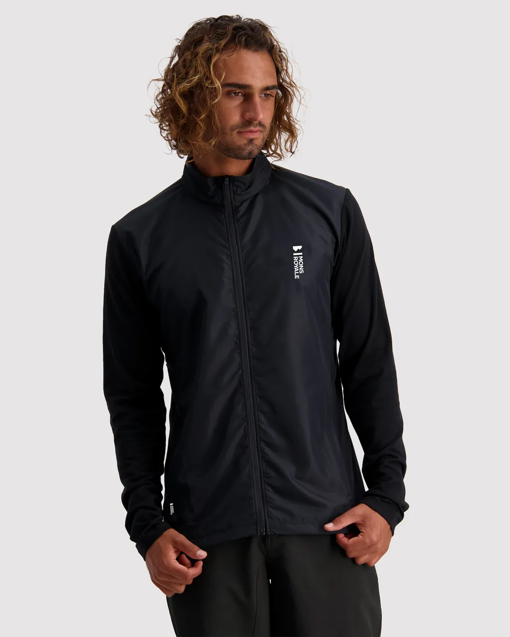 100308-1165-001 - Redwood Merino Air-Con Wind Jersey - Black - Mens