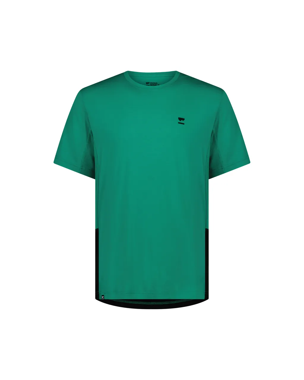 100545-1169-720 - Tarn Merino Shift T-Shirt - Pop Green / Black - Mens