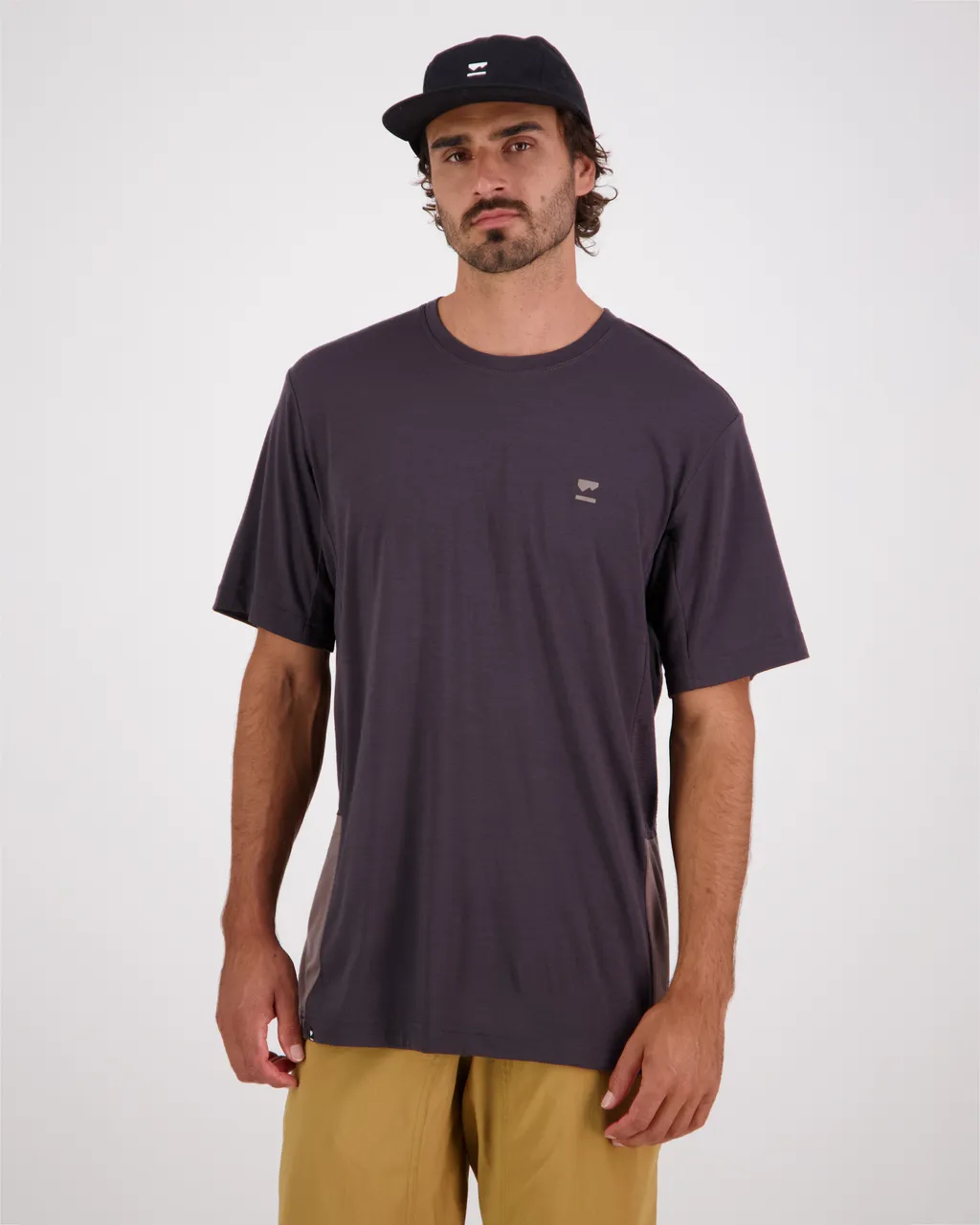 100545-1169-665 - Tarn Merino Shift T-Shirt - Iron / Shale - Mens