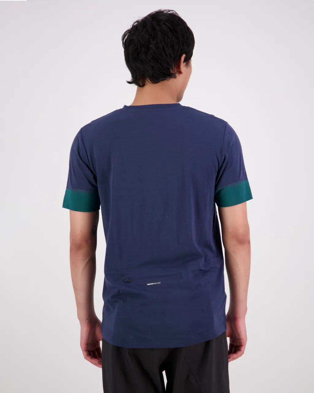 100329-1165-674 - Cadence Merino Air-Con T - Evergreen / Midnight - Mens