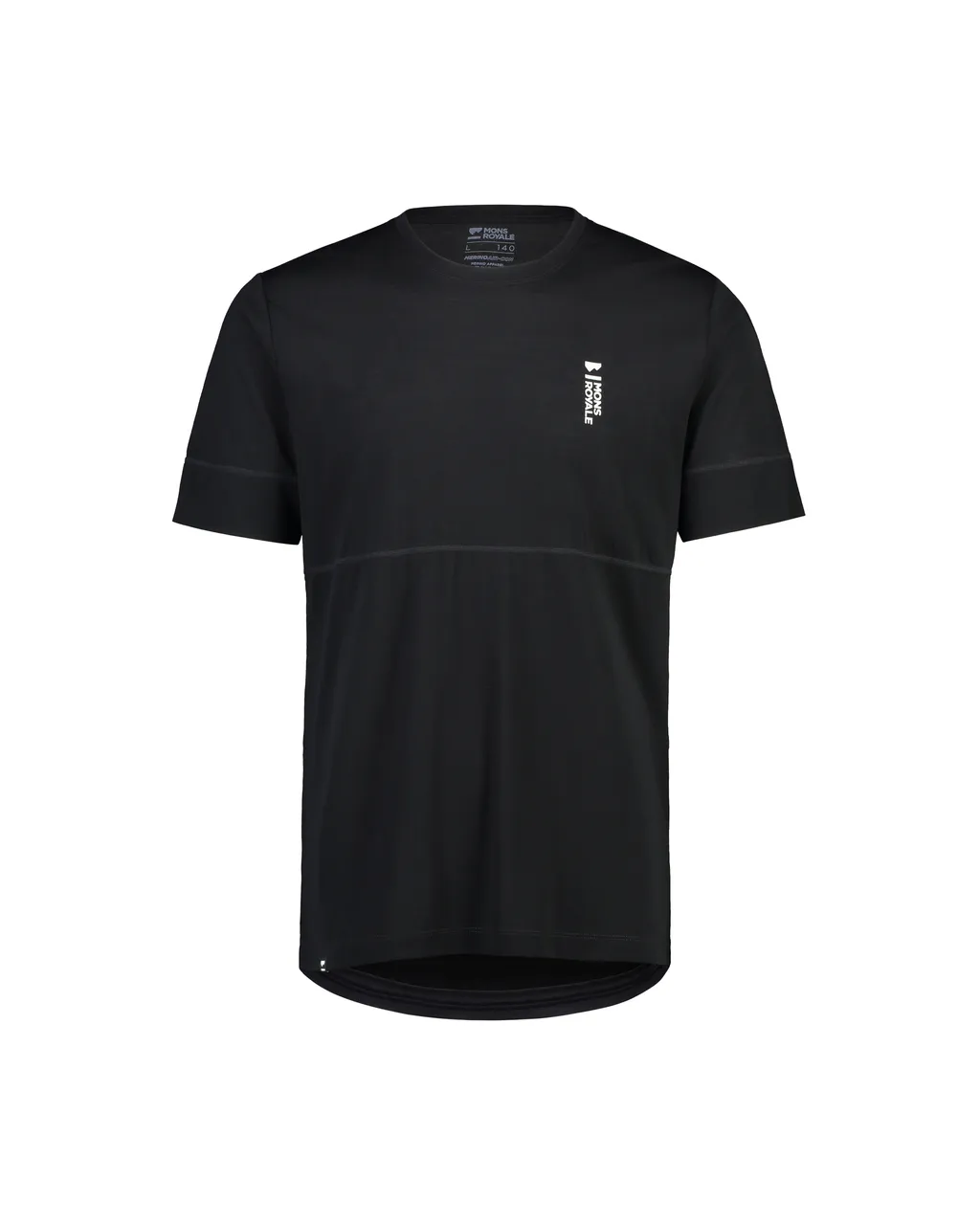 100329-1165-001 - Cadence Merino Air-Con T - Black - Mens