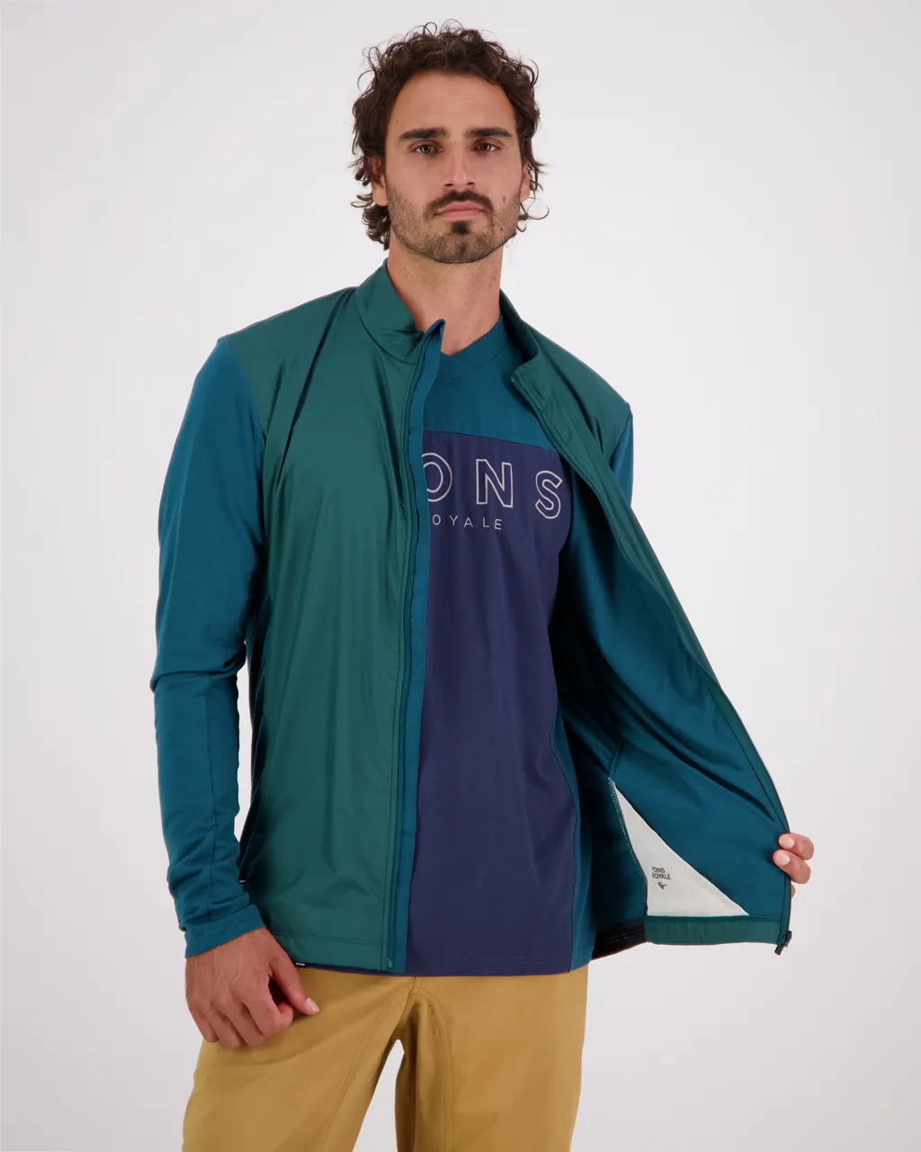 100308-1165-300 - Redwood Merino Air-Con Wind Jersey - Evergreen - Mens