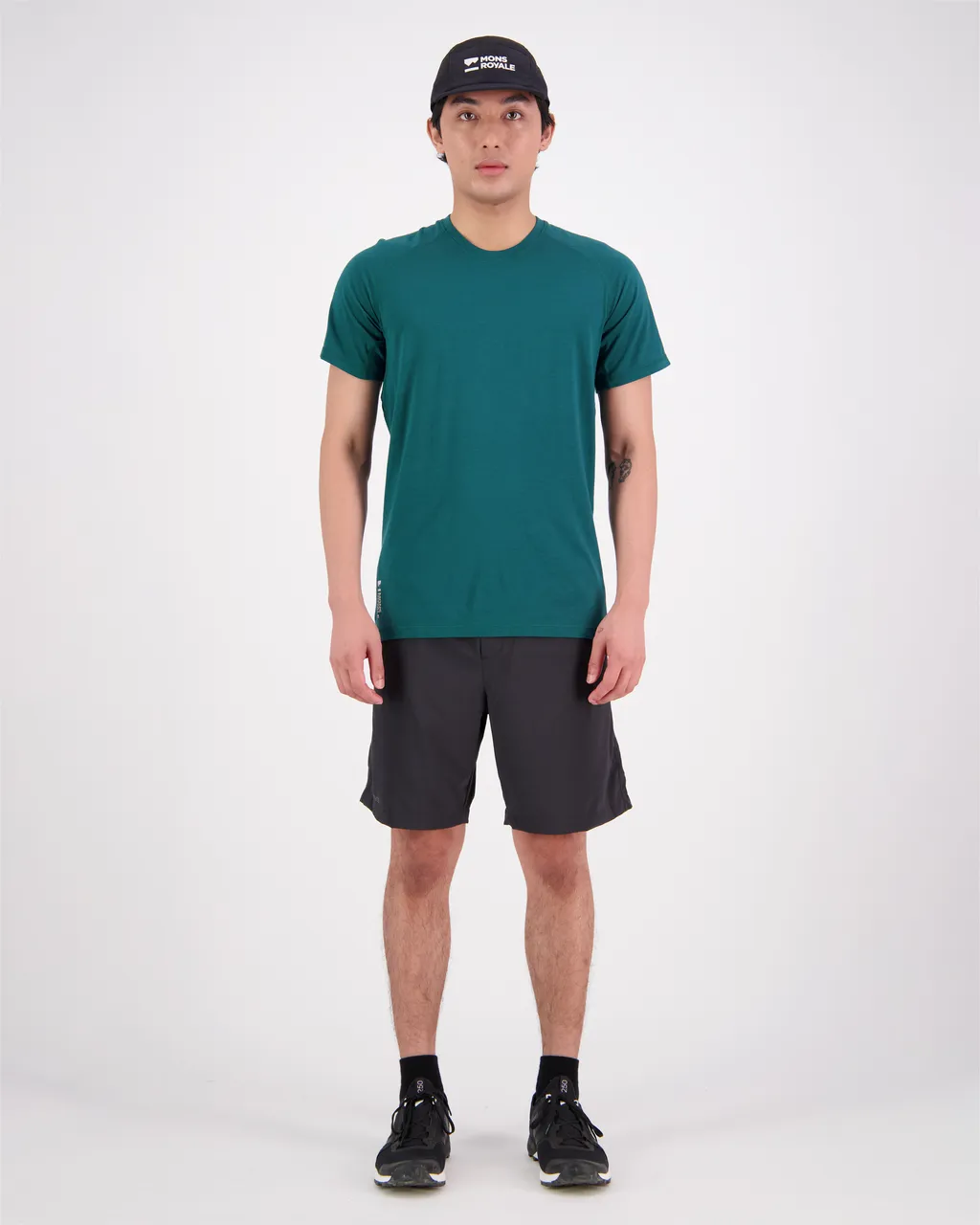 100080-1165-300 - Temple Merino Air-Con T-Shirt - Evergreen - Mens