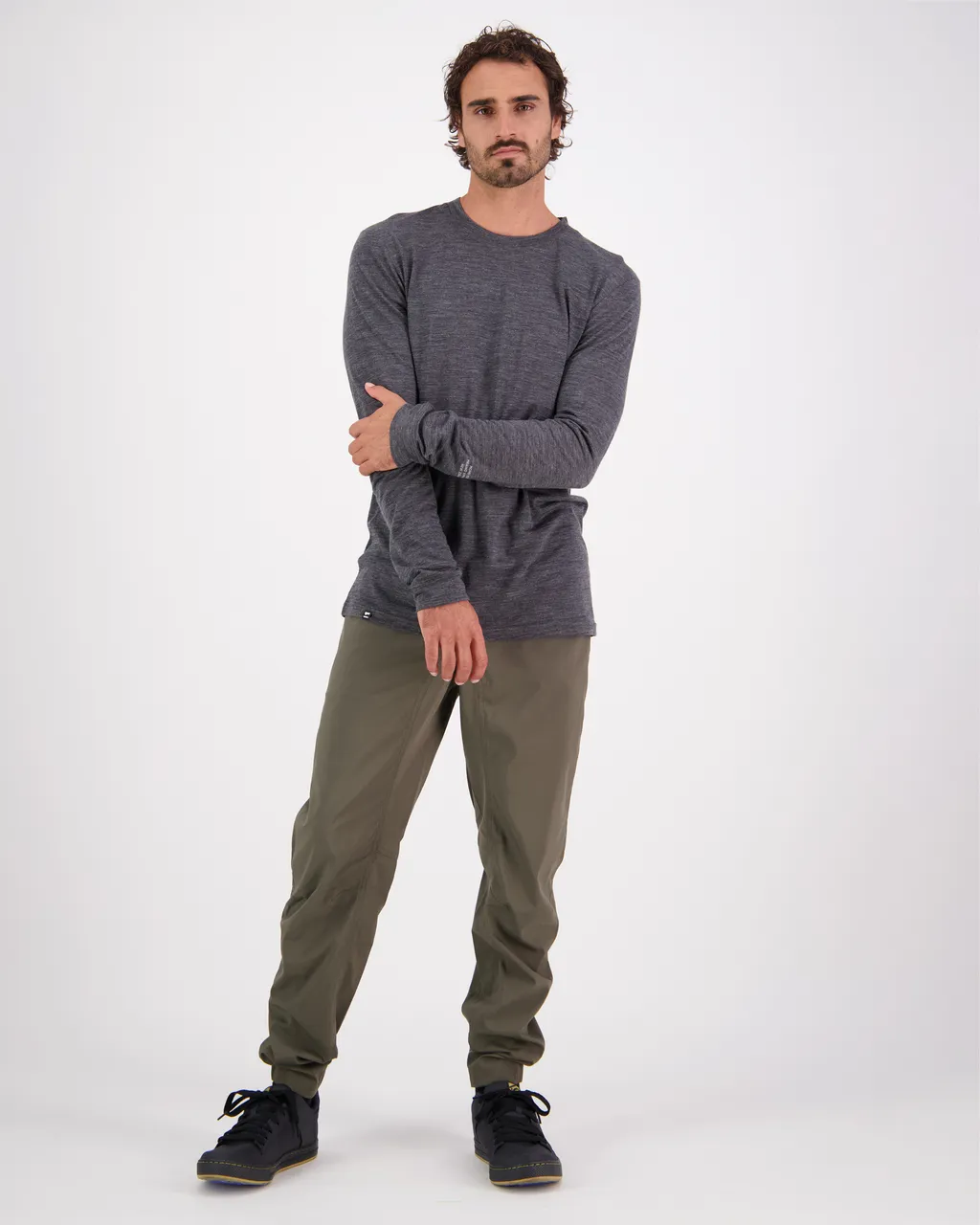 100559-1211-021 - Zephyr Merino Cool LS - Smoke - Mens