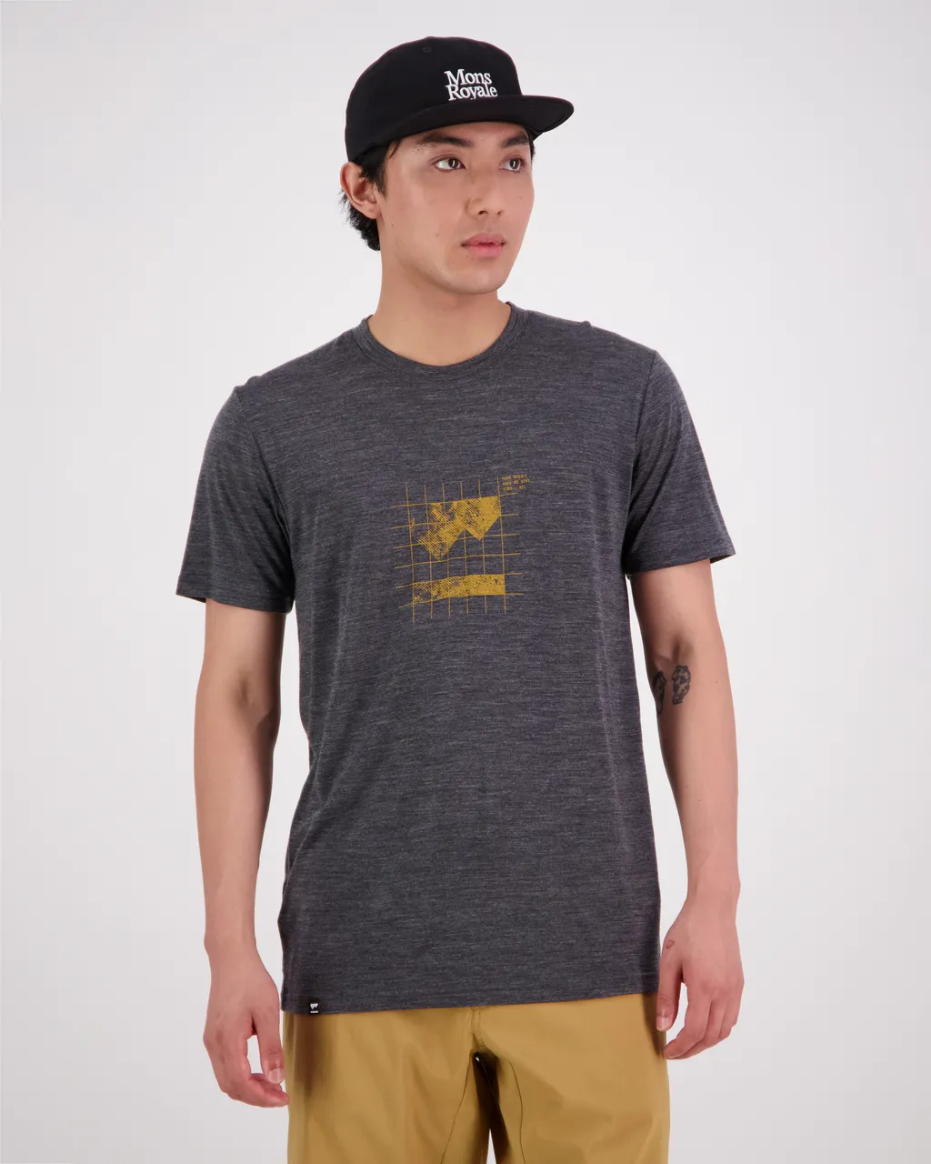 100557-1228-021 - Zephyr Merino Cool T-Shirt - Smoke - Mens