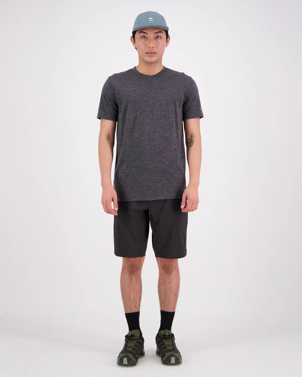 100557-1211-021 - Zephyr Merino Cool T-Shirt - Smoke - Mens