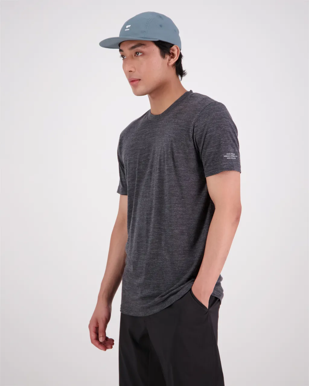 100557-1211-021 - Zephyr Merino Cool T-Shirt - Smoke - Mens