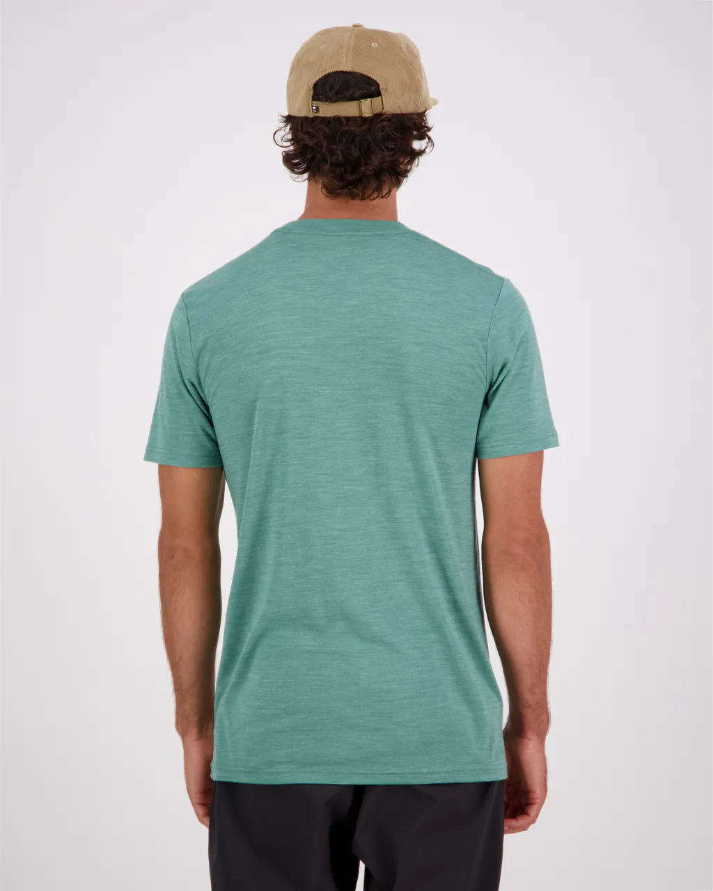 100557-1139-722 - Zephyr Merino Cool T-Shirt - Smokey Green - Mens