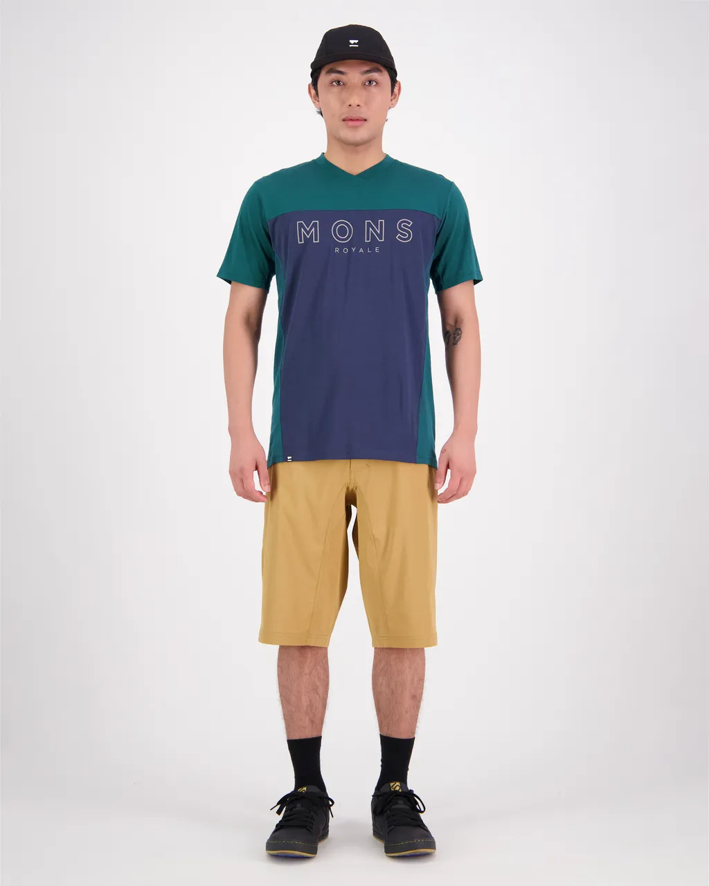 100144-1146-674 - Redwood Merino Air-Con VT - Evergreen / Midnight - Mens