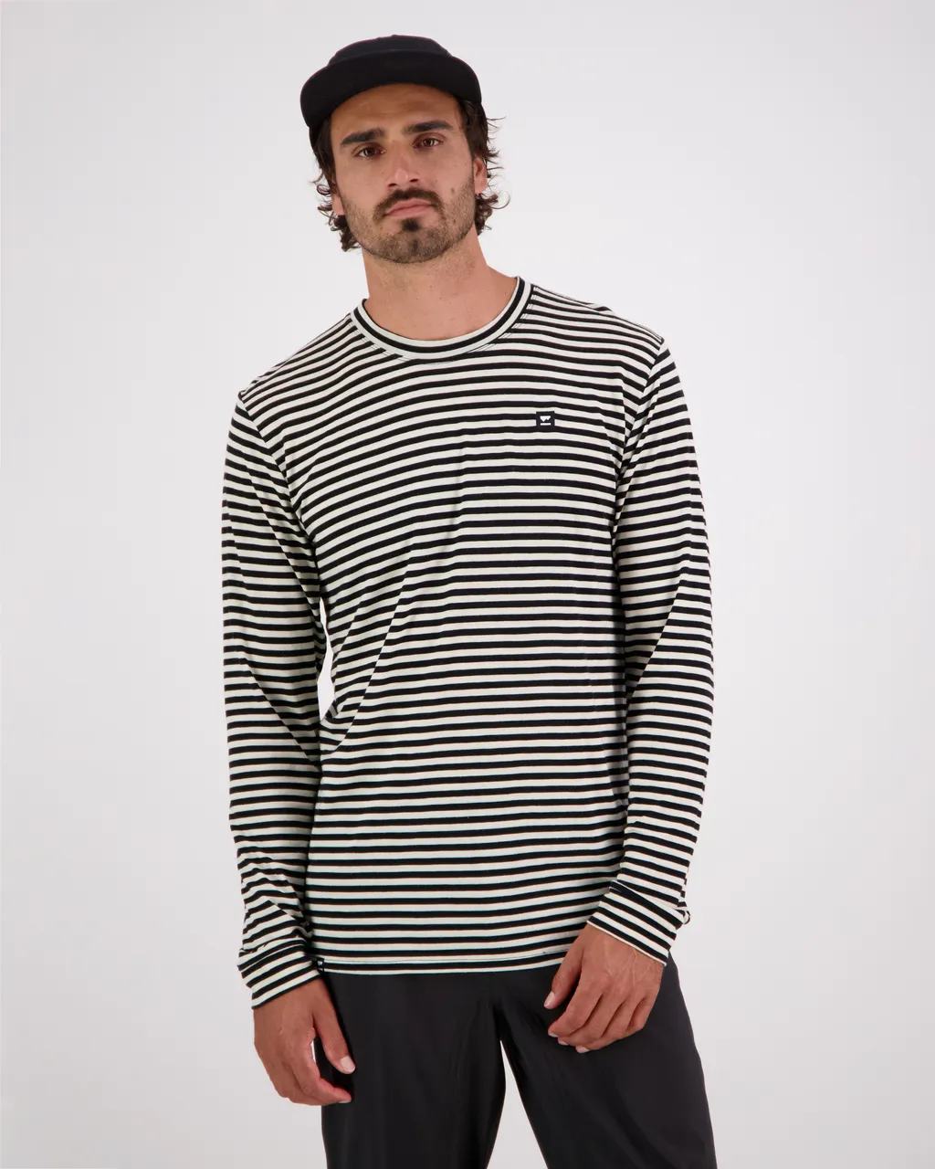 100389-2227-676 - Icon Merino Air-Con LS - MR Stripe - Mens