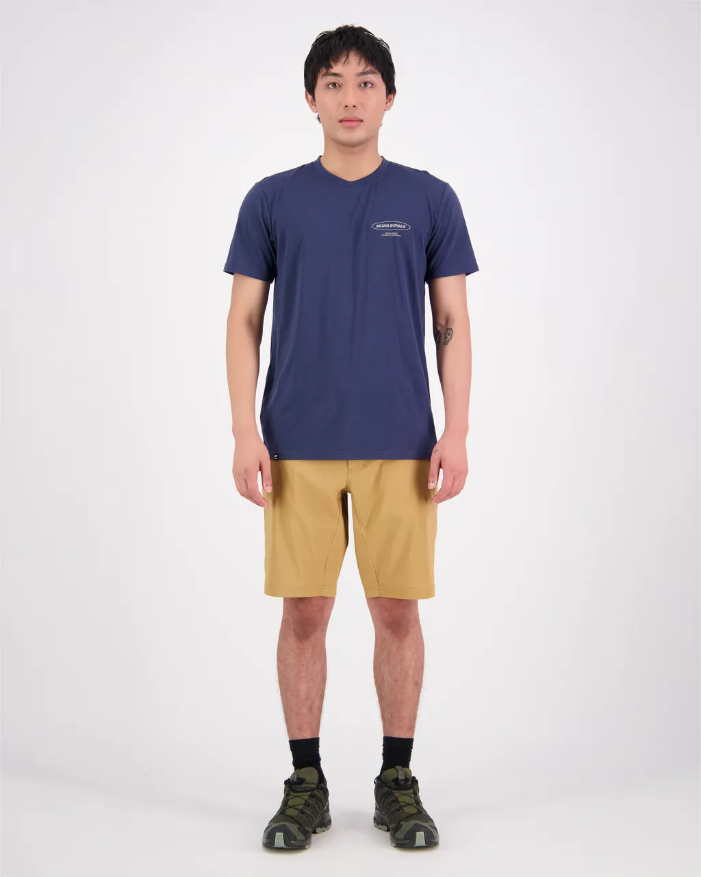 100275-1231-568 - Icon Merino Air-Con T-Shirt - Midnight - Mens
