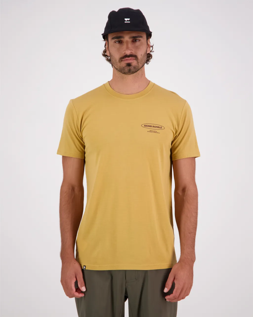 100275-1231-220 - Icon Merino Air-Con T-Shirt - Honey - Mens