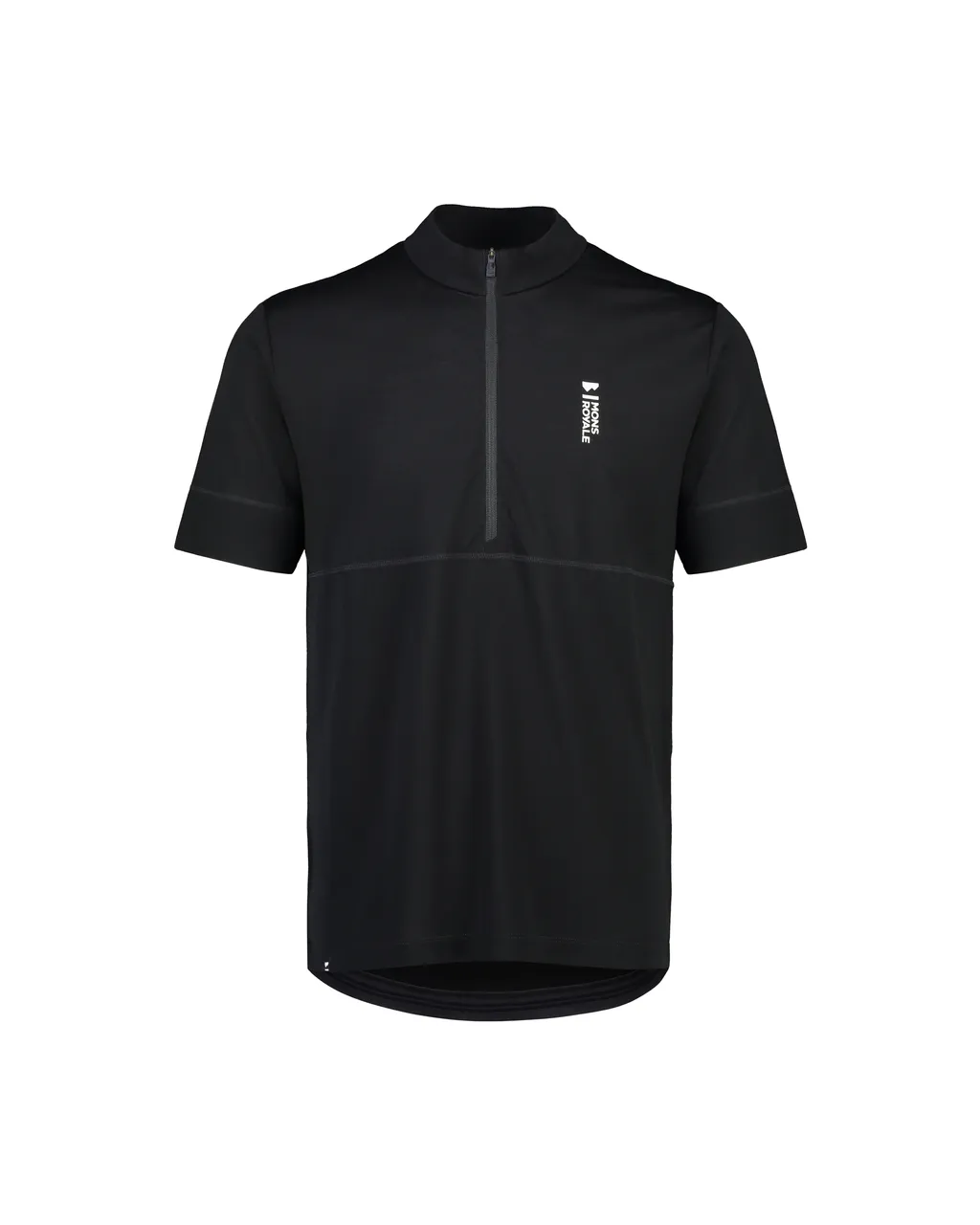 100277-1165-001 - Cadence Merino Air-Con Half Zip T - Black - Mens