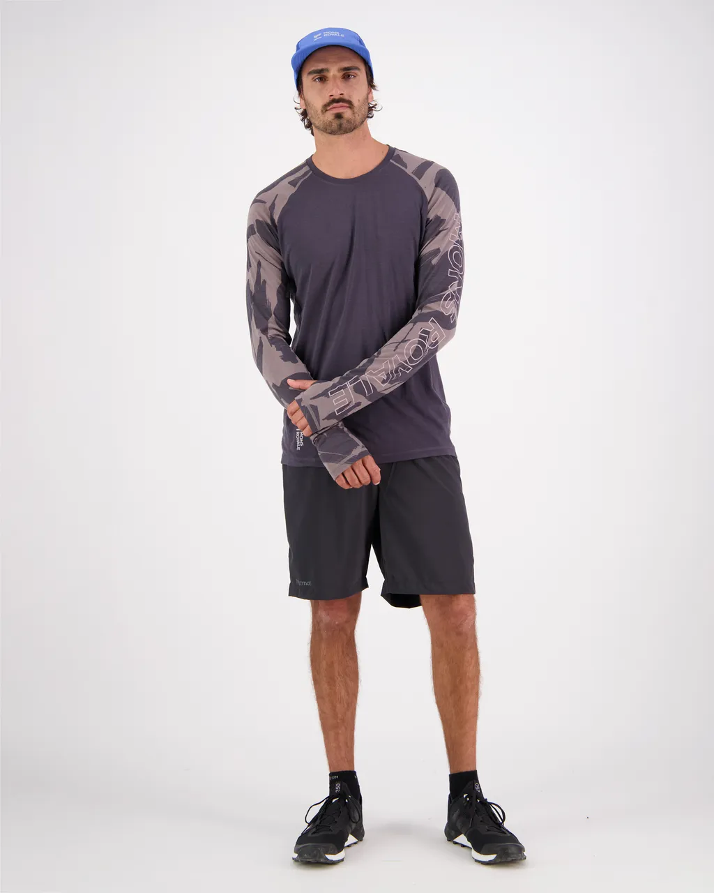 100079-2165-717 - Temple Merino Air-Con LS - Shale / Fragments - Mens