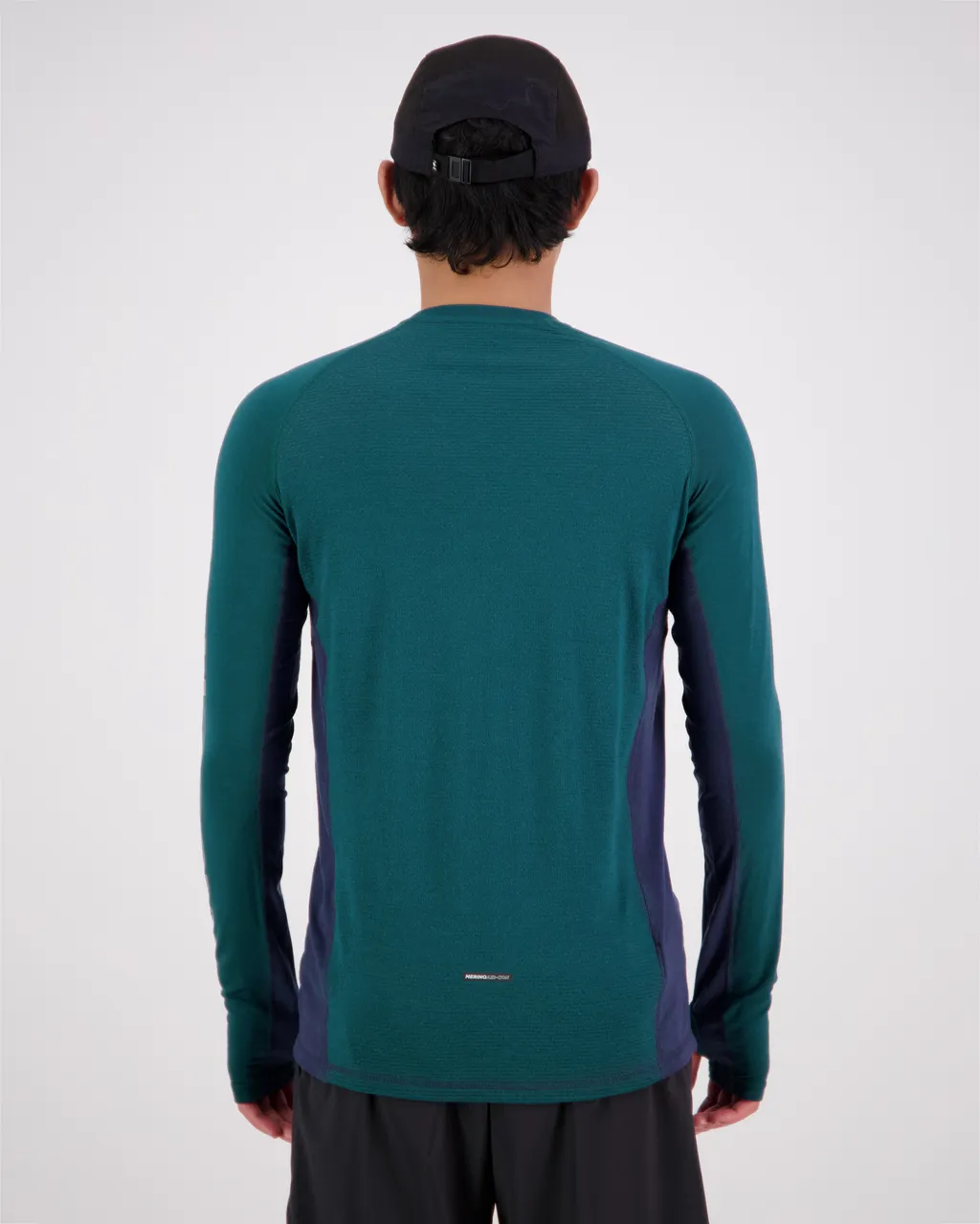 100079-1165-674 - Temple Merino Air-Con LS - Evergreen / Midnight - Mens