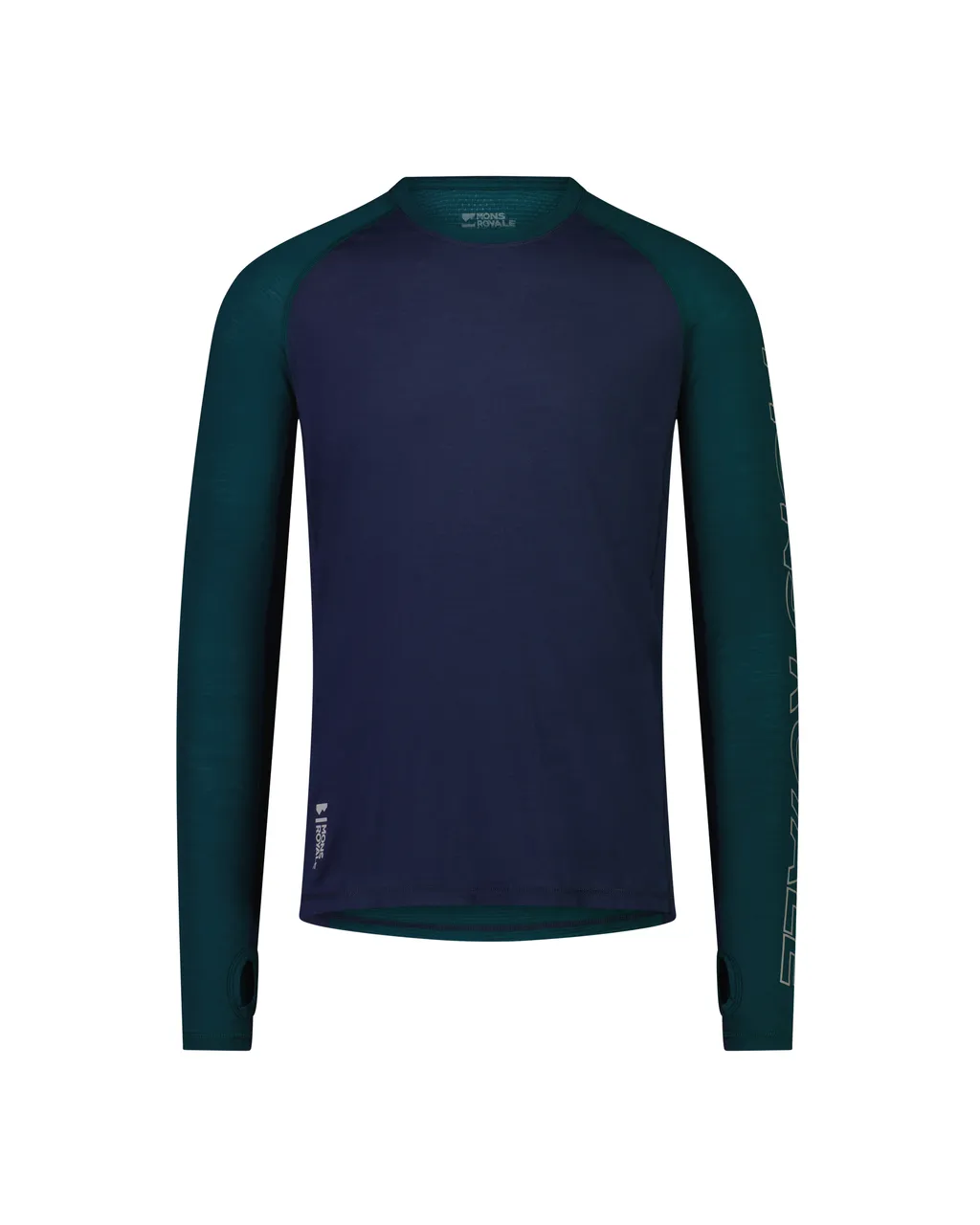 100079-1165-674 - Temple Merino Air-Con LS - Evergreen / Midnight - Mens