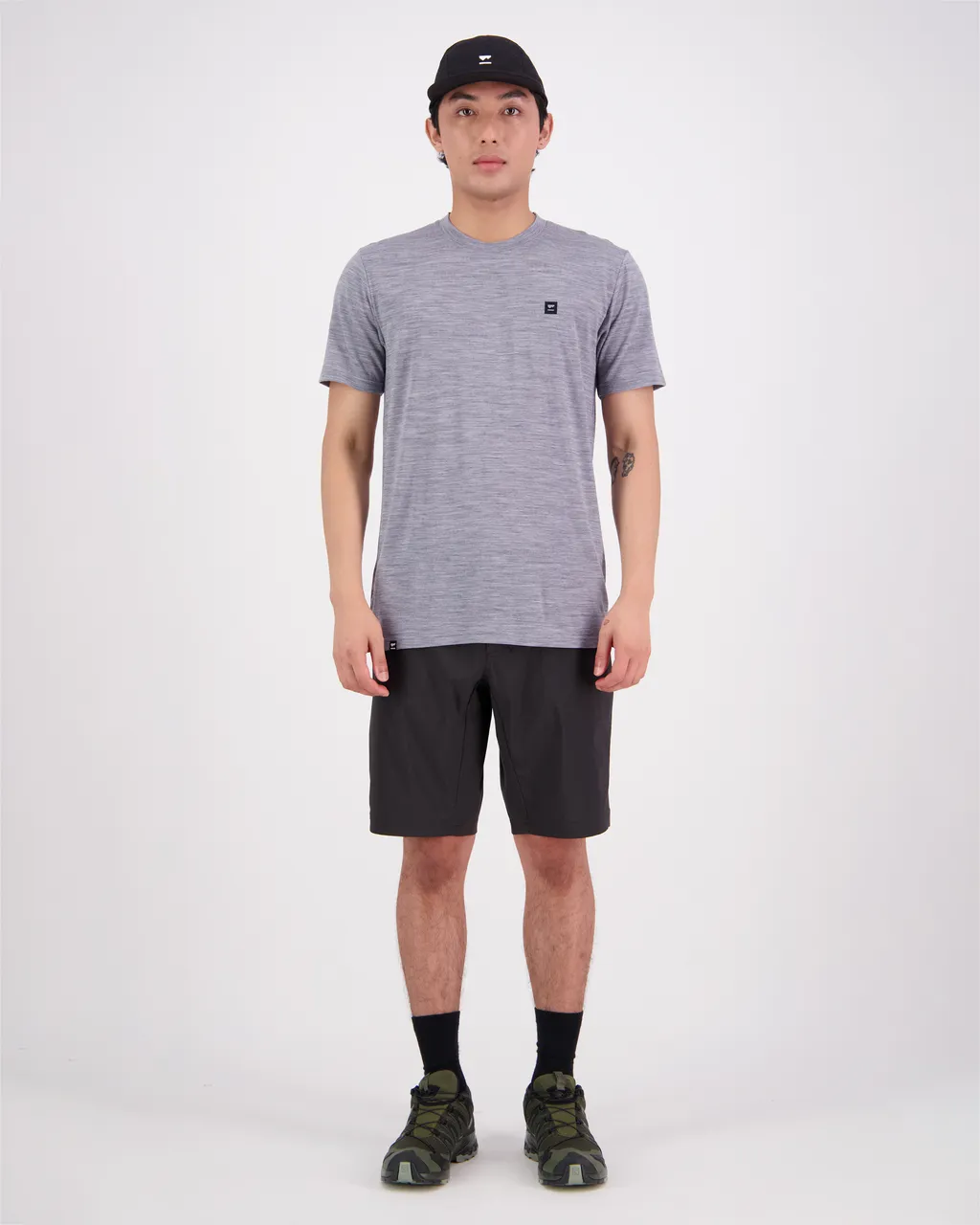100275-2227-710 - Icon Merino Air-Con T-Shirt - Grey Heather - Mens