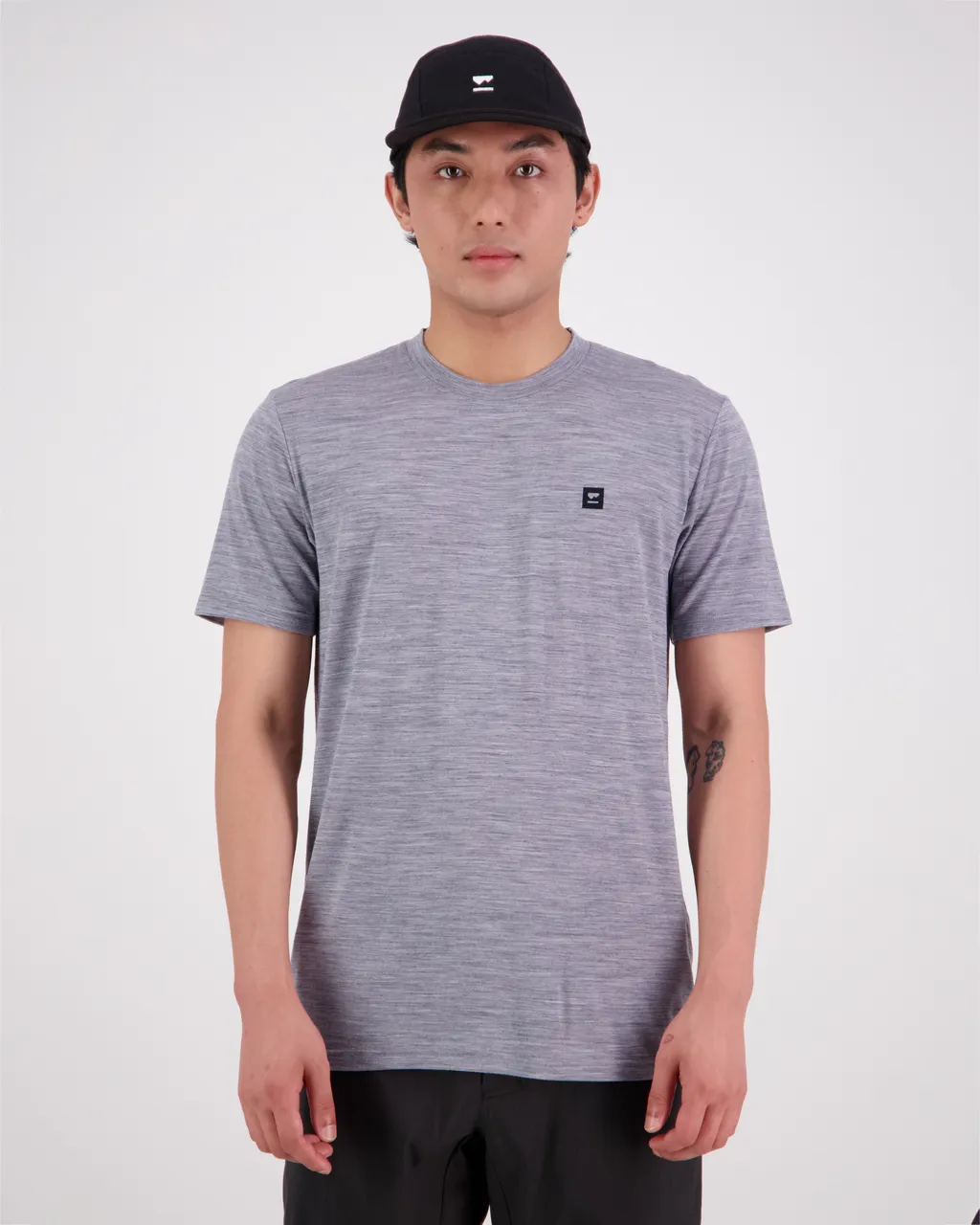 100275-2227-710 - Icon Merino Air-Con T-Shirt - Grey Heather - Mens