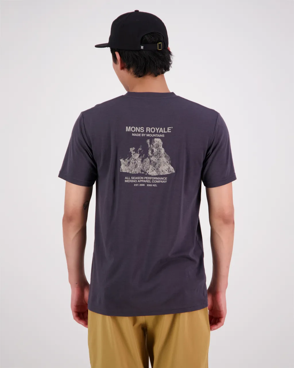 100275-1229-712 - Icon Merino Air-Con T-Shirt - Shale - Mens