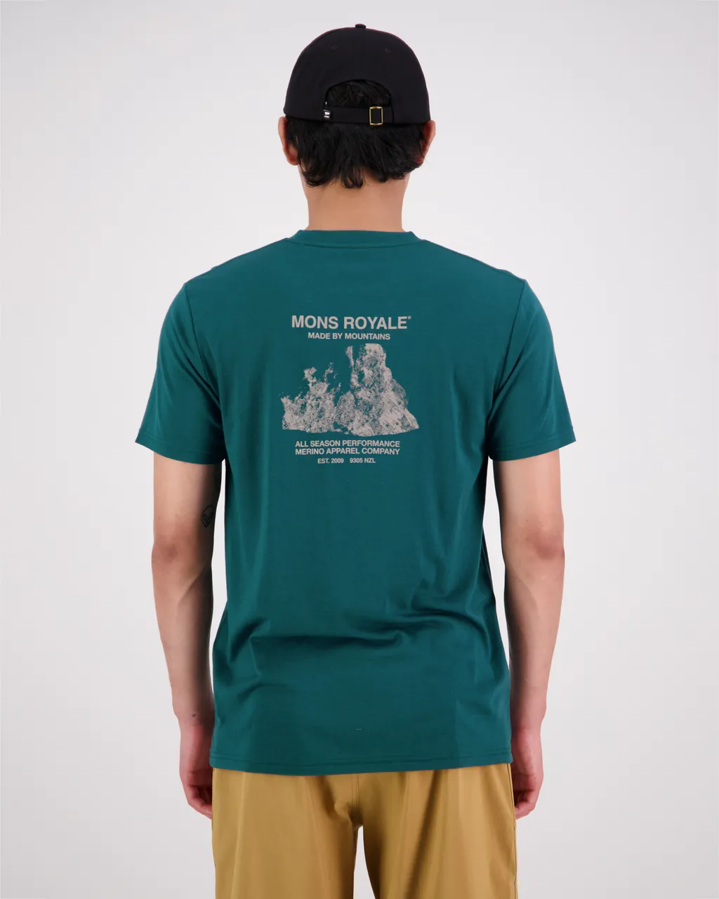 100275-1229-300 - Icon Merino Air-Con T-Shirt - Evergreen - Mens