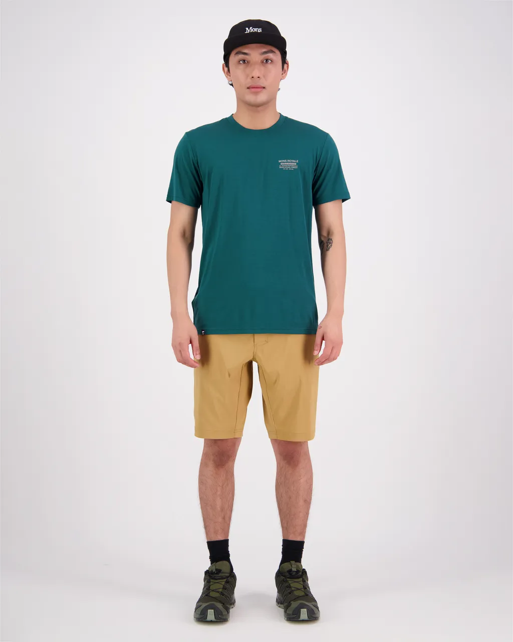 100275-1229-300 - Icon Merino Air-Con T-Shirt - Evergreen - Mens
