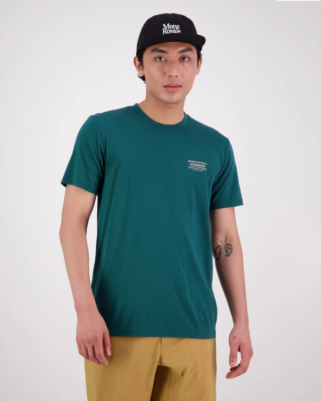 100275-1229-300 - Icon Merino Air-Con T-Shirt - Evergreen - Mens