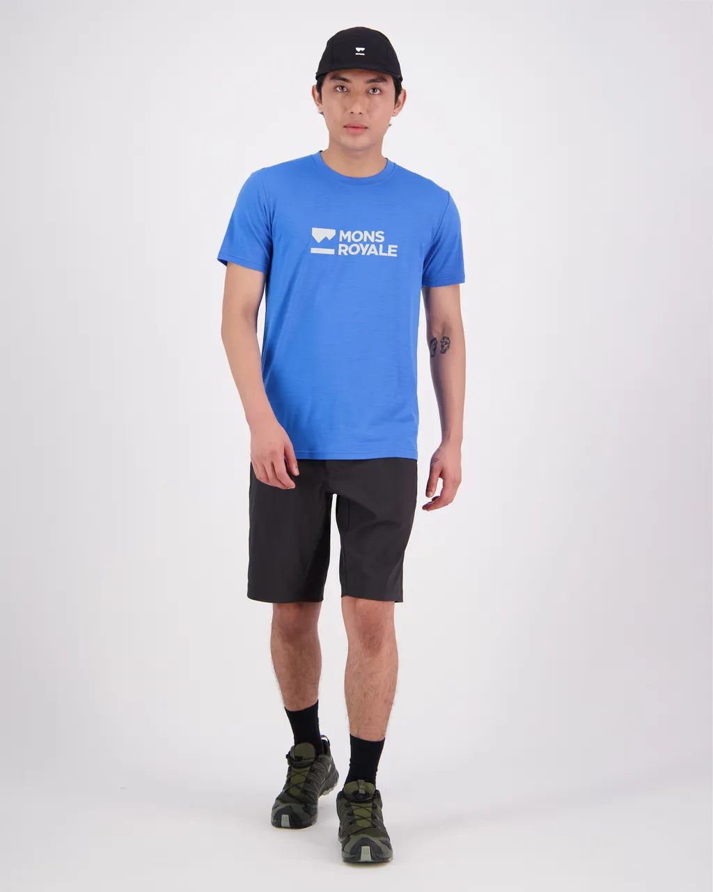 100275-1181-713 - Icon Merino Air-Con T-Shirt - Pop Blue - Mens
