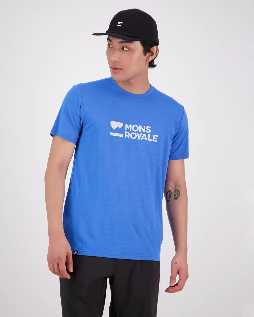100275-1181-713 - Icon Merino Air-Con T-Shirt - Pop Blue - Mens