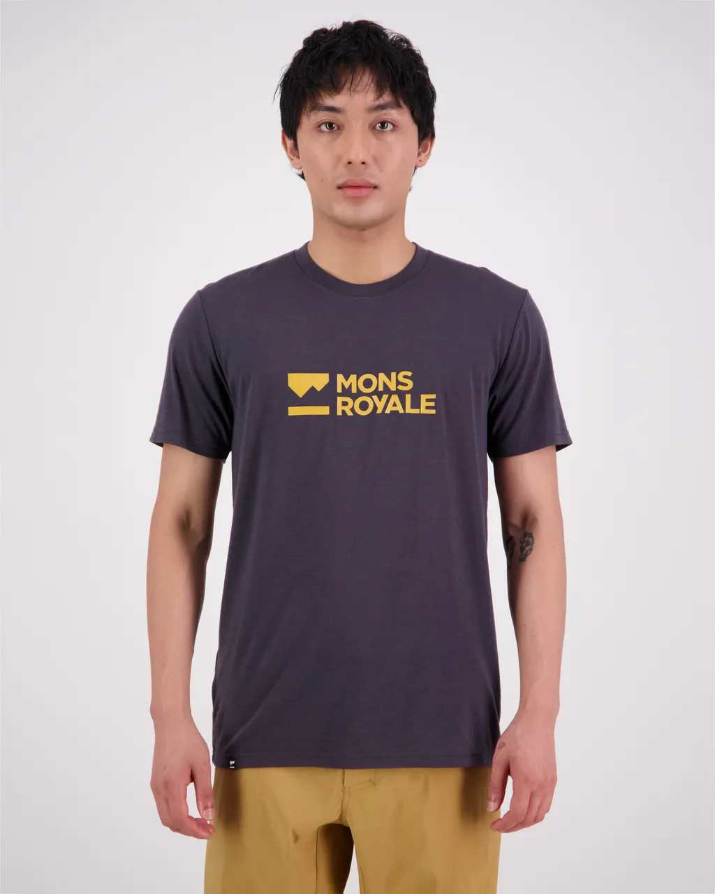 100275-1181-712 - Icon Merino Air-Con T-Shirt - Shale - Mens