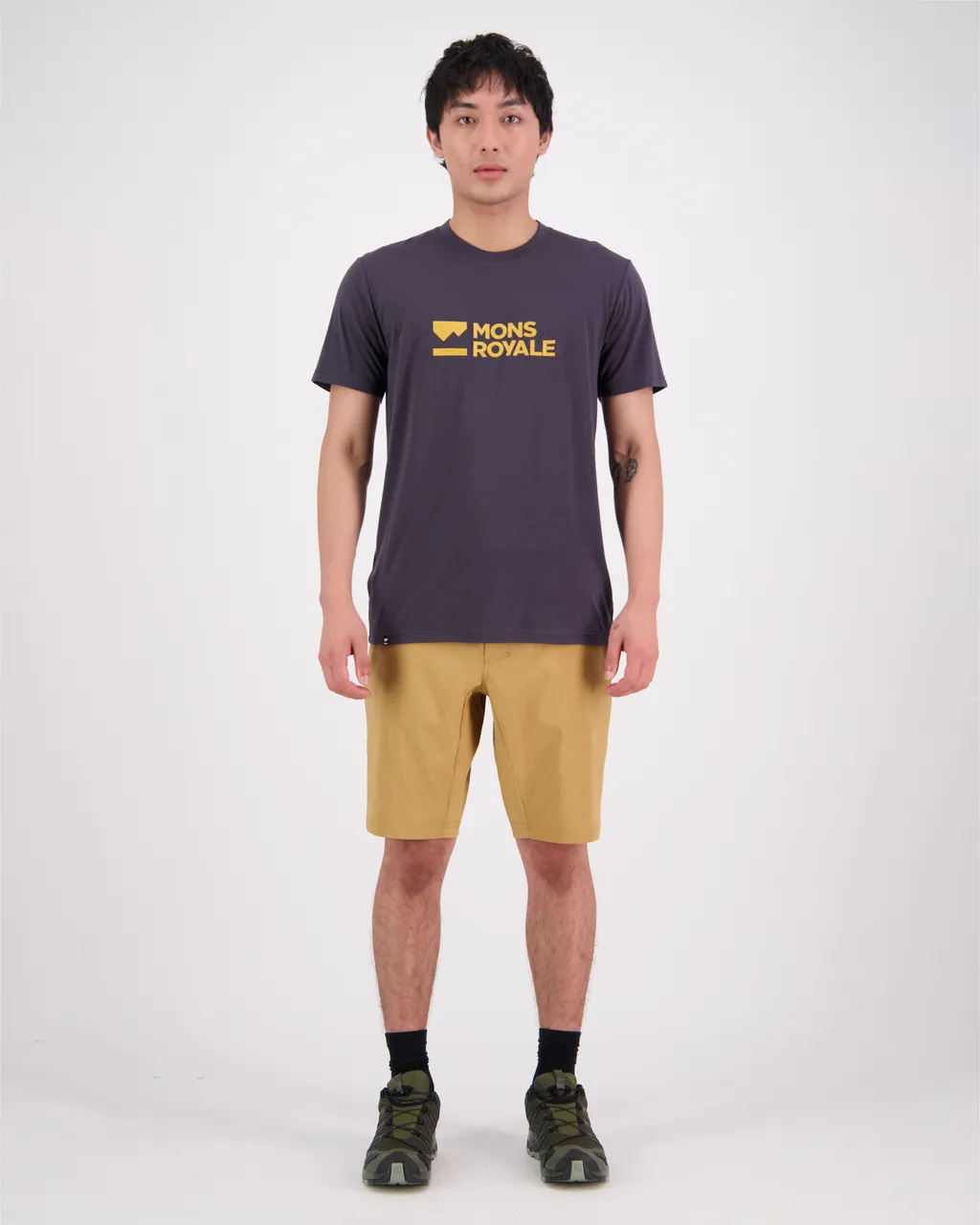100275-1181-712 - Icon Merino Air-Con T-Shirt - Shale - Mens