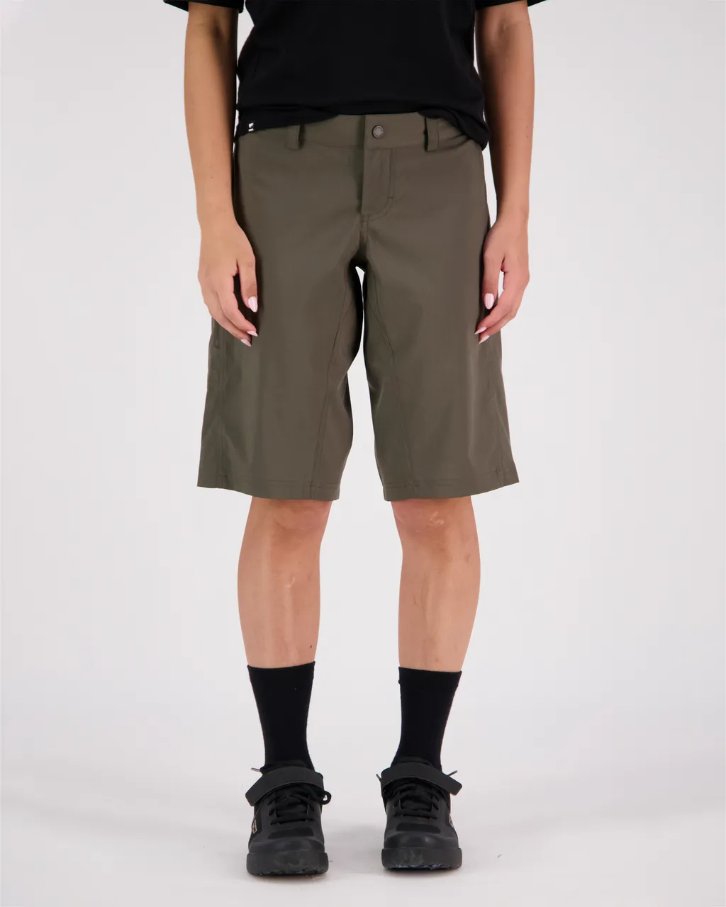100699-1169-303 - Virage Bike Shorts - Olive Night - Womens