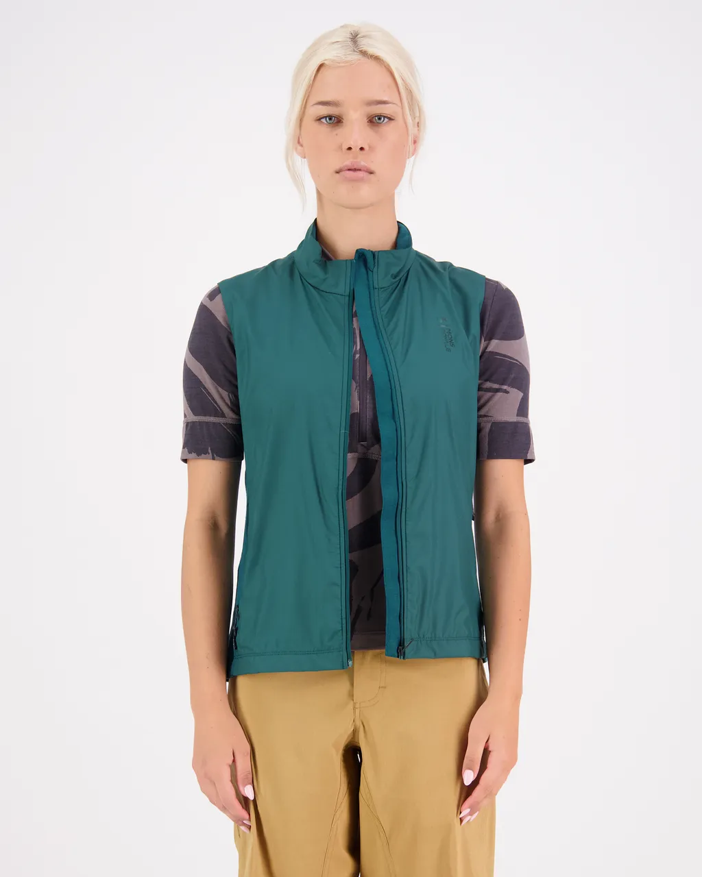 100696-1165-300 - Redwood Merino Air-Con Wind Vest - Evergreen - Womens