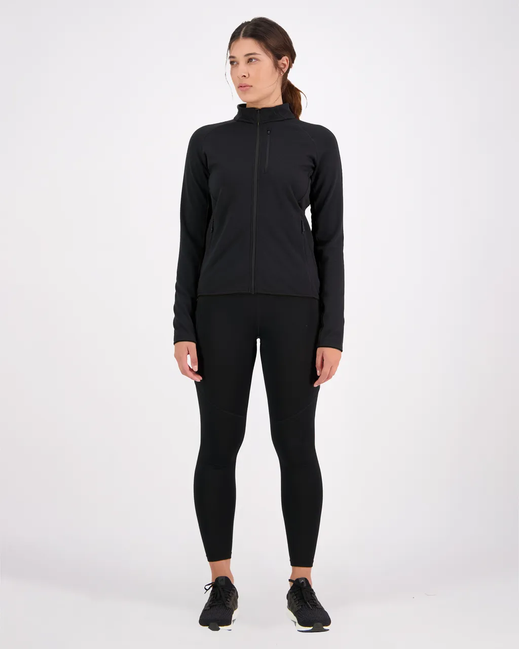 100611-1029-001 - Approach Merino Gridlock Jacket - Black - Womens
