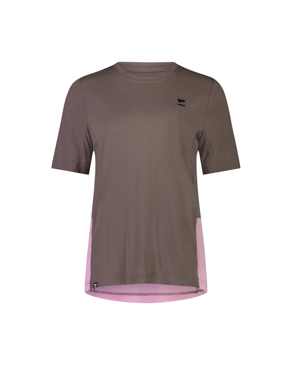 100549-1169-733 - Tarn Merino Shift Tee - Pop Pink / Iron - Womens