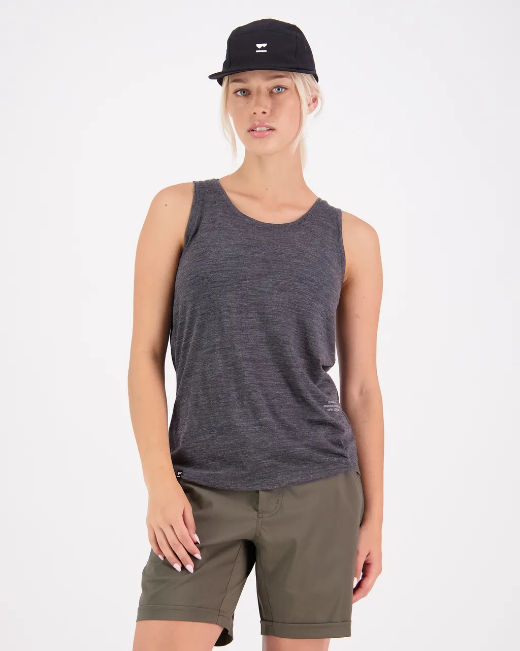 100542-1211-021 - Zephyr Merino Cool Tee - Smoke - Womens