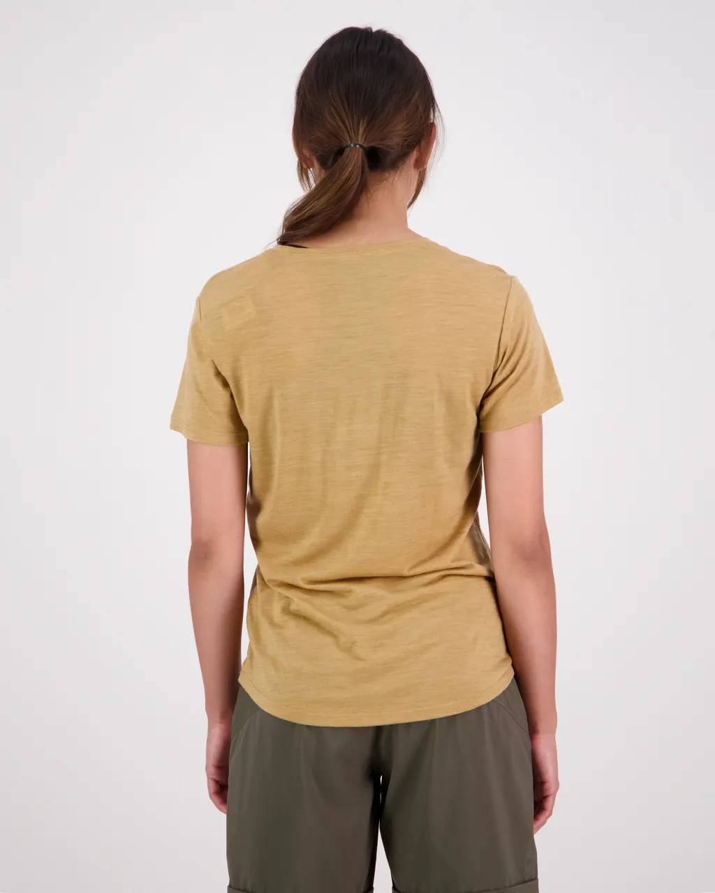 100542-1139-737 - Zephyr Merino Cool Tee - Smokey Cumin - Womens